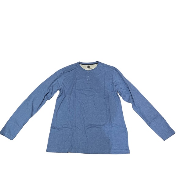 Weatherproof Men’s Long Sleeve Henley Tops 2 Pack - Picture 3 of 4